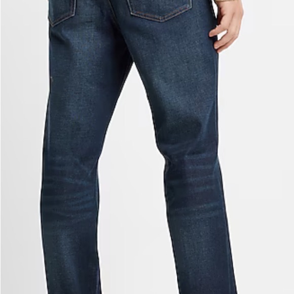 Express Men’s Slim Dark Wash Stretch Jeans NWT Size 28x32 - Picture 4 of 6